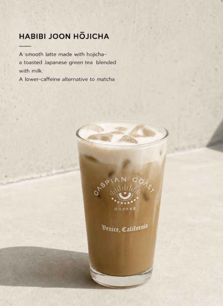 Habibi Joon Hojicha — toasted Japanese green tea latte
